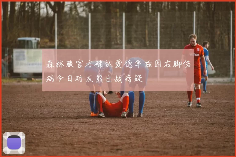 森林狼官方确认爱德华兹因右脚伤病今日对灰熊出战存疑